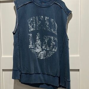 FREE PEOPLE - Bear Lake distressed sweatshirt